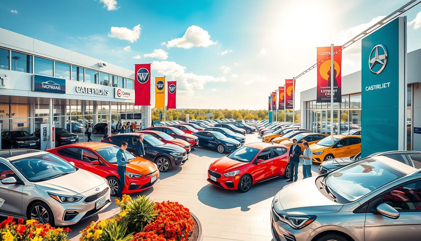 How do car dealerships attract customers?