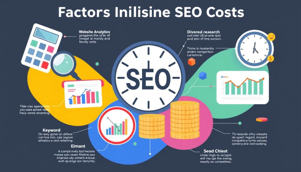 SEO budget factors influencing costs