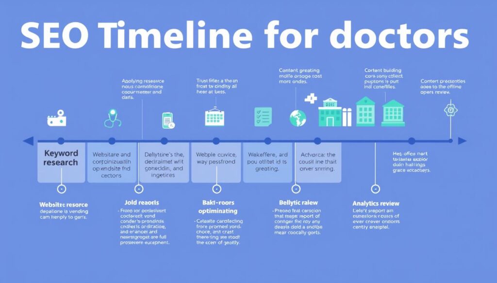 SEO timeline for doctors