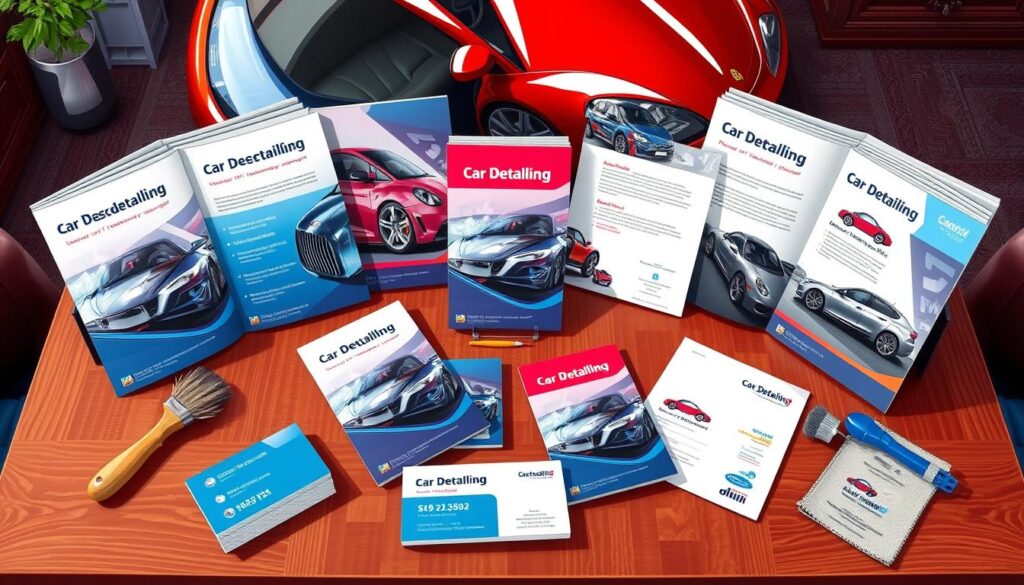 car detailing promotional materials