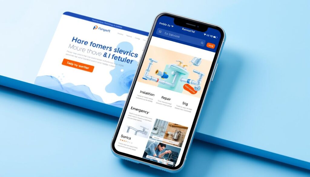 mobile-friendly plumbing website