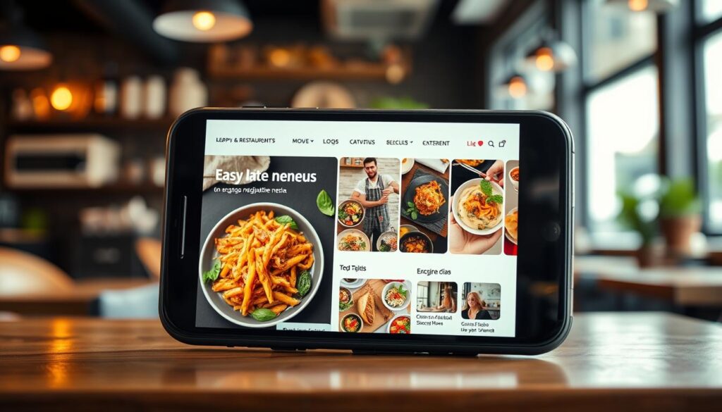 mobile-friendly website for restaurant ranking