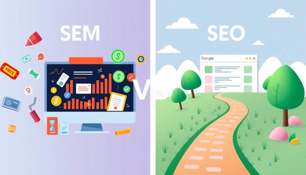 sem vs seo differences