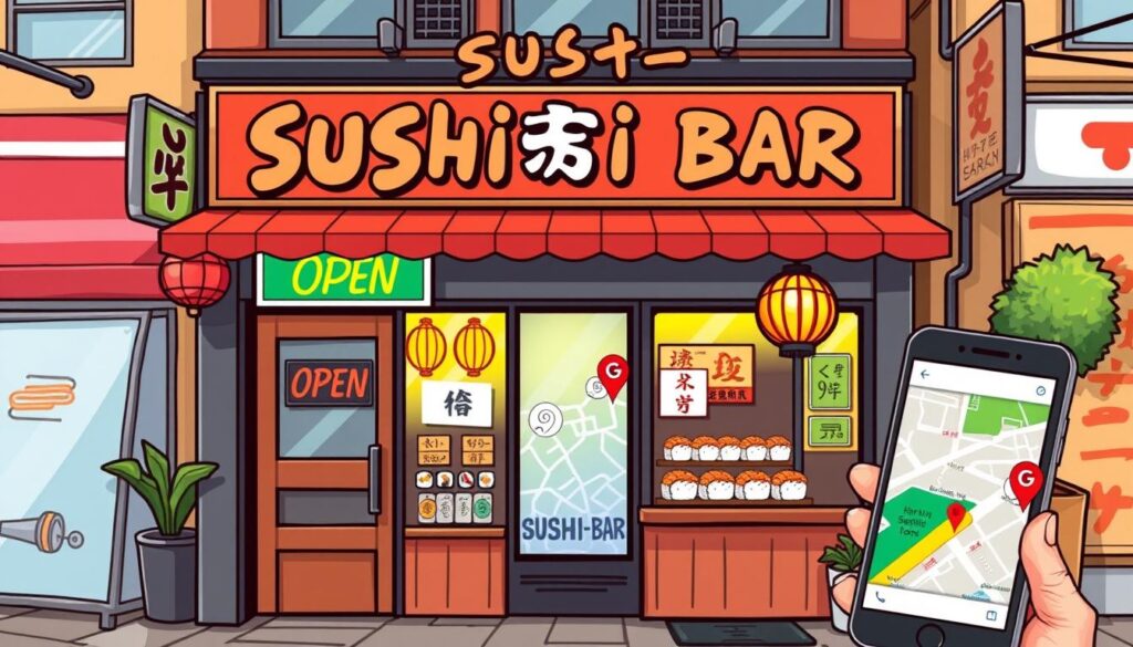 Google My Business for Nearby Sushi Bar Promotion