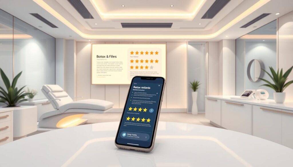 Managing online reputation for Botox services