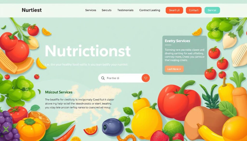 Nutritionist website optimization