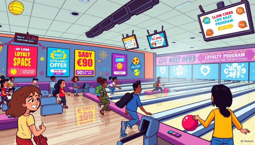 Promotions and loyalty programs for bowling alleys