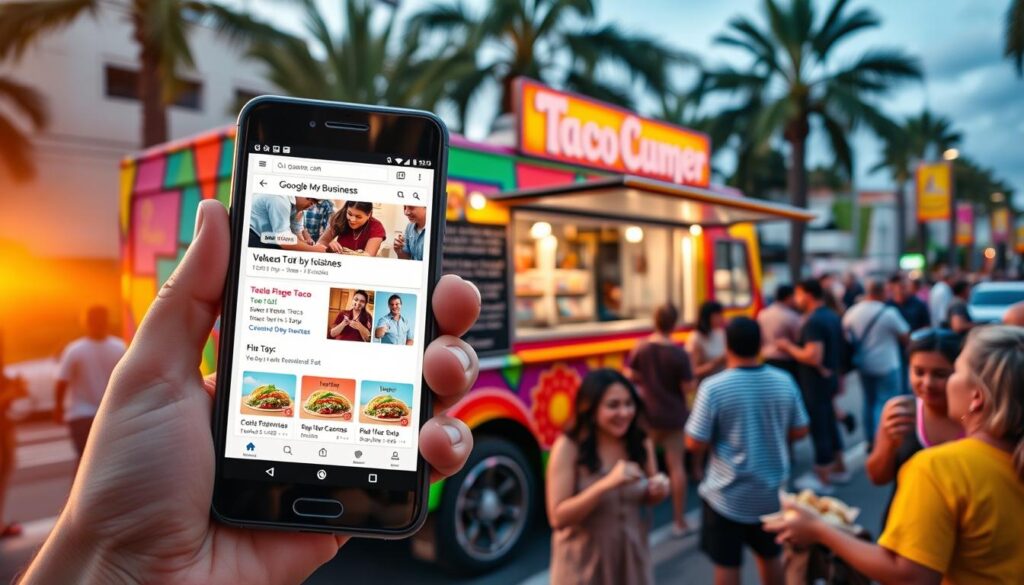 Taco Truck Google My Business listing