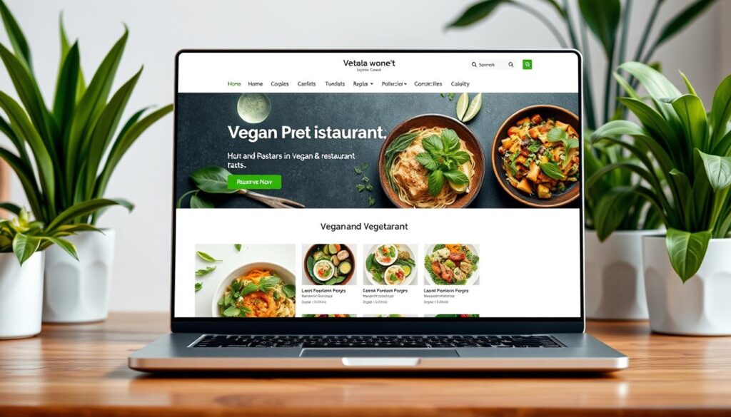 User-friendly website for vegan and vegetarian restaurants