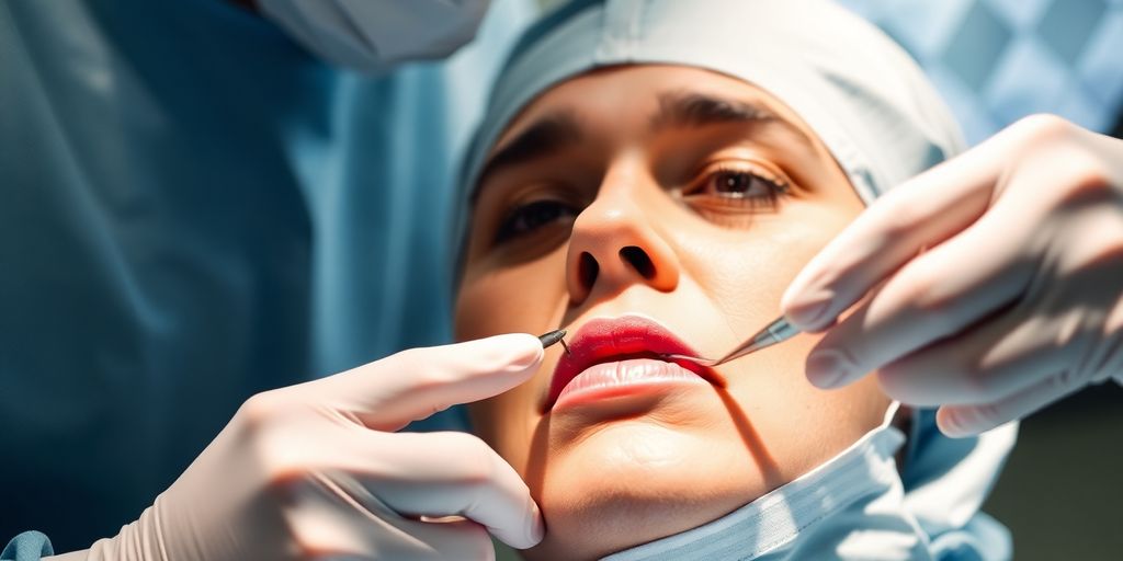 Reconstructive surgeon performing surgery in an operating room.