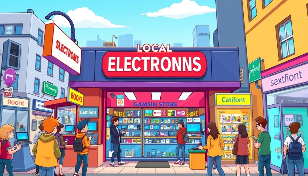 boosting local electronics store presence