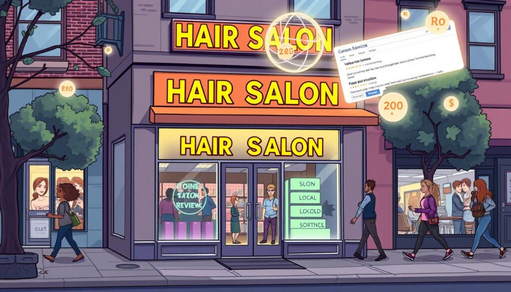 building salon visibility with local SEO