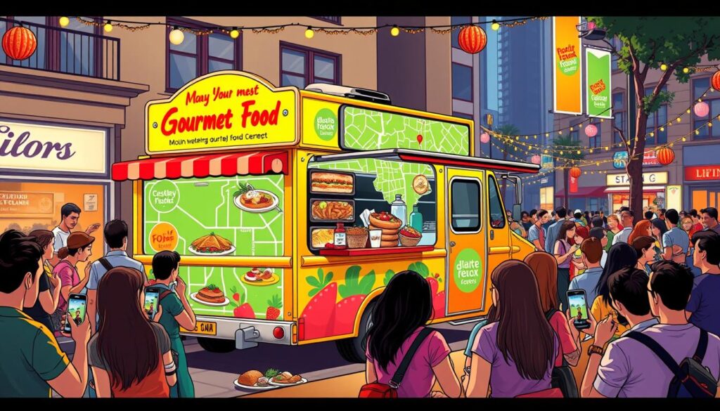 gourmet food truck online visibility