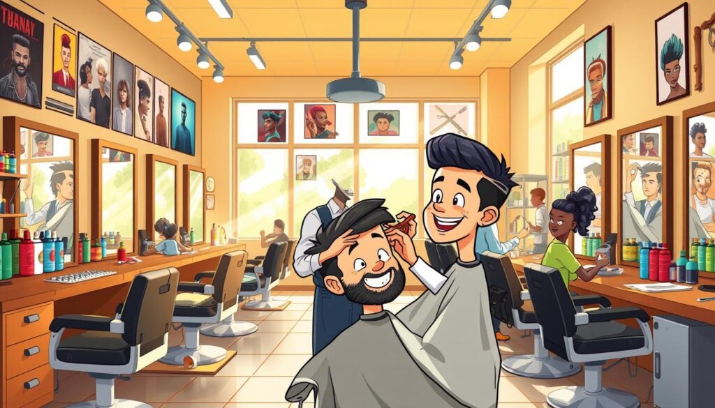 hair salon advertising visual story