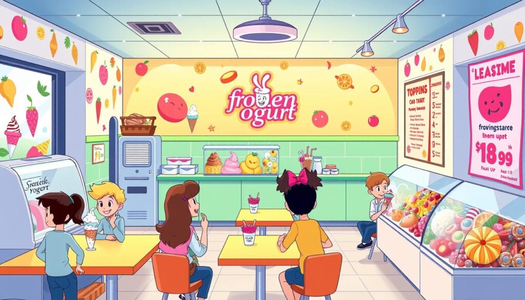 in-store experience yogurt shop advertising