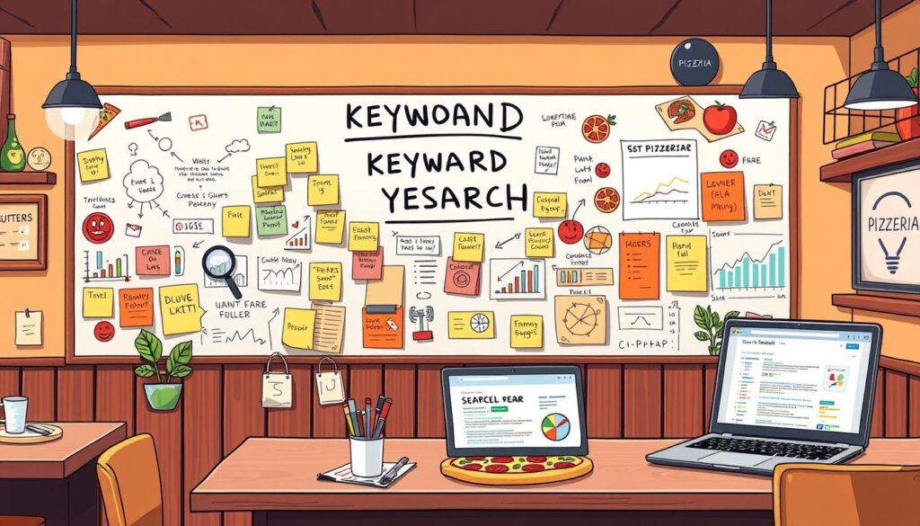 keyword research for pizzerias