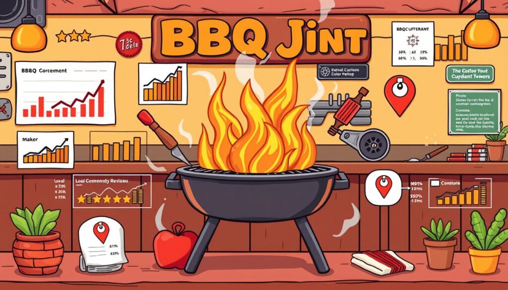 local SEO metrics for BBQ joint success