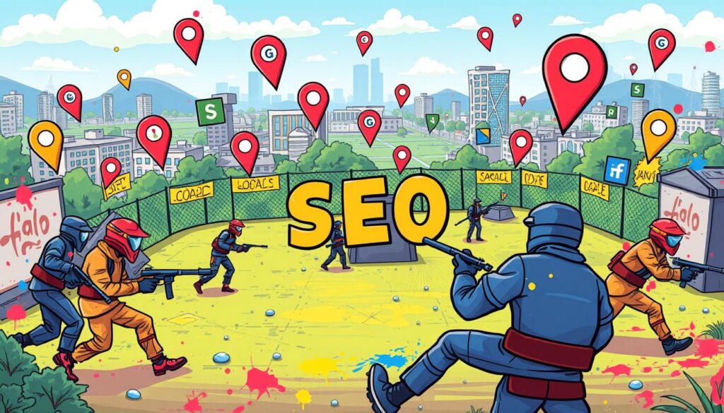 local SEO tactics for paintball arenas