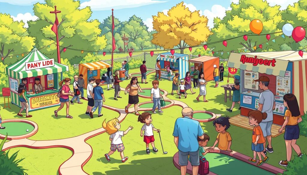 local partnerships for mini golf