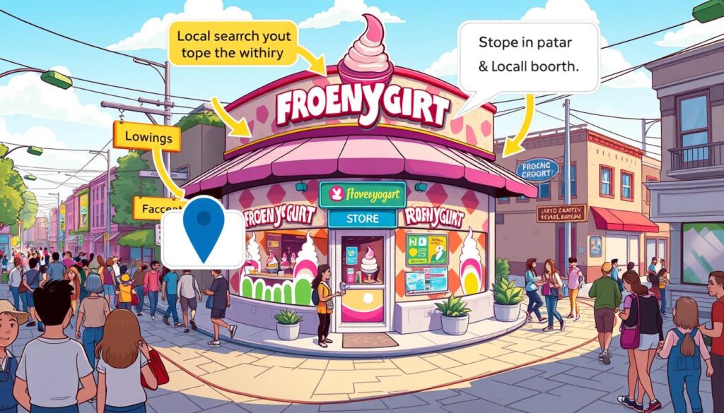 local search visibility for frozen yogurt stores