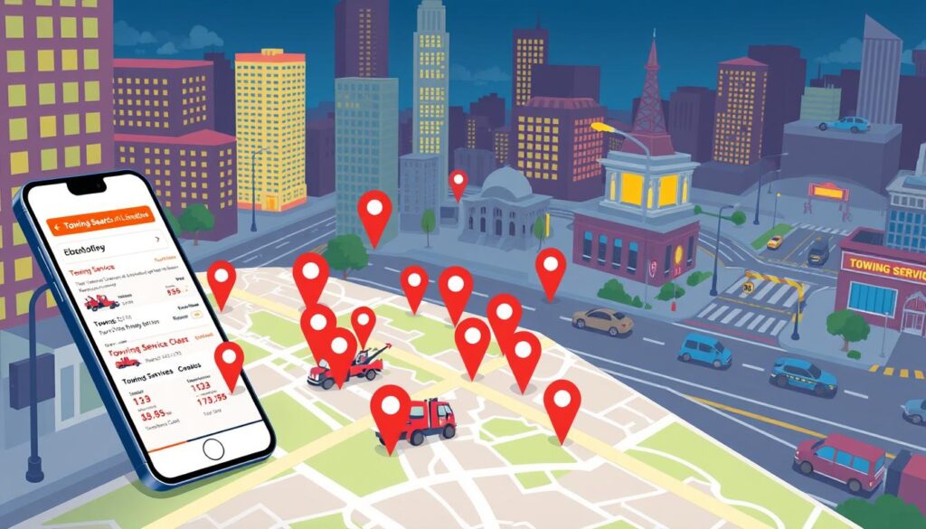 location-based search optimization towing businesses