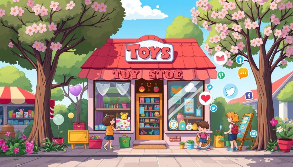 neighborhood toy shop online marketing