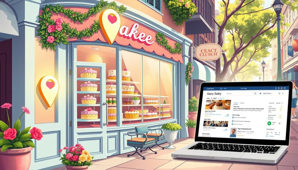 optimize cake shop website locally