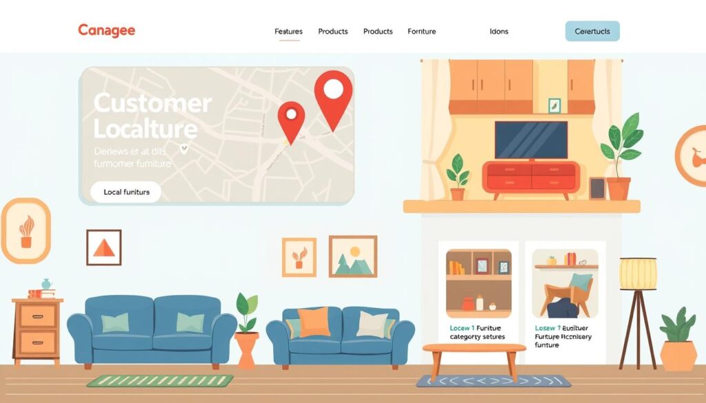 optimizing furniture store website for local search