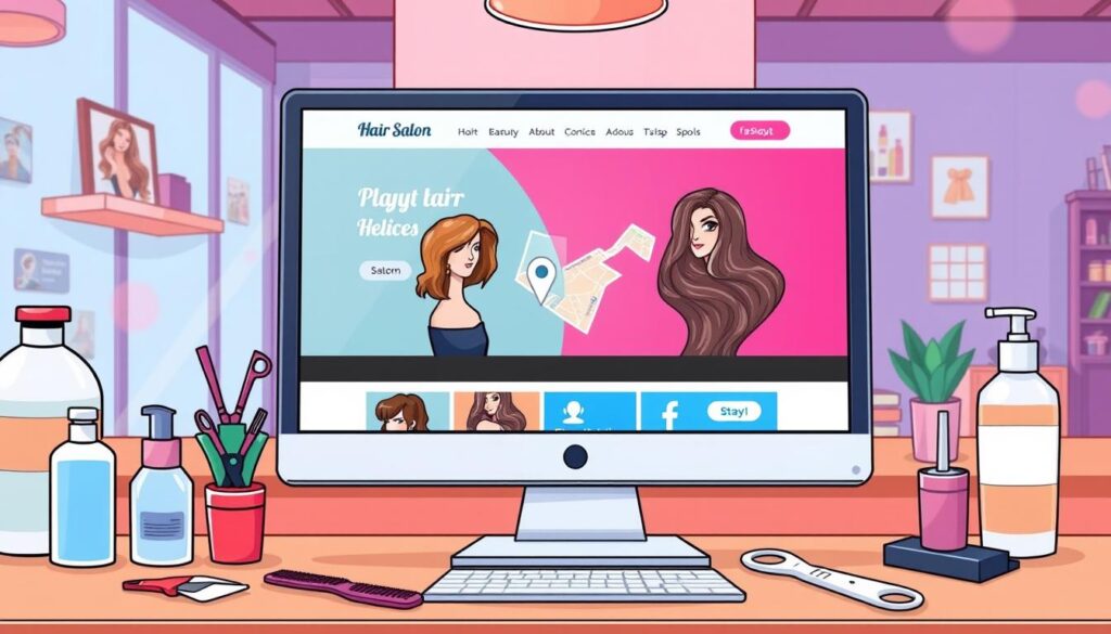 optimizing hair salon website for local search