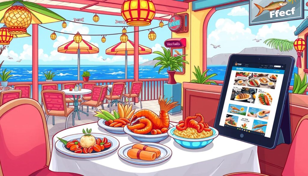 seafood restaurant online presence