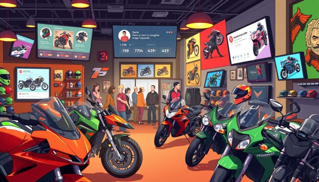 social media marketing for motorcycle shops