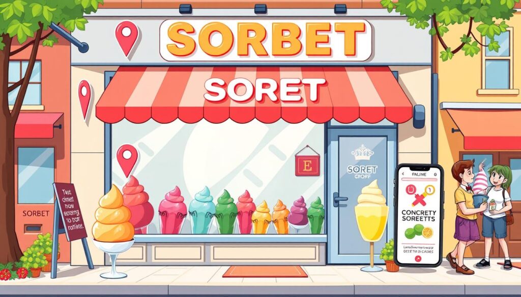 sorbet shop online visibility