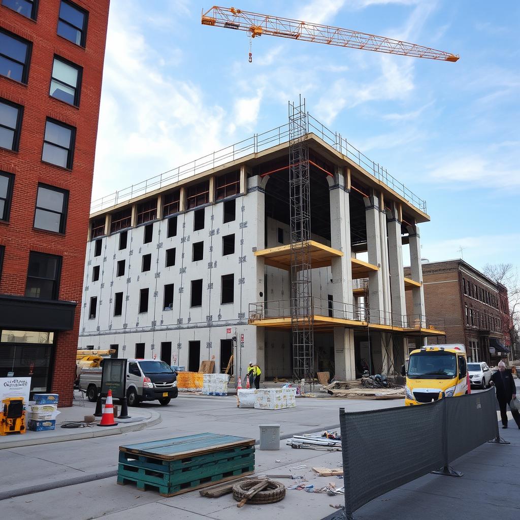 Construction site in Buffalo NY