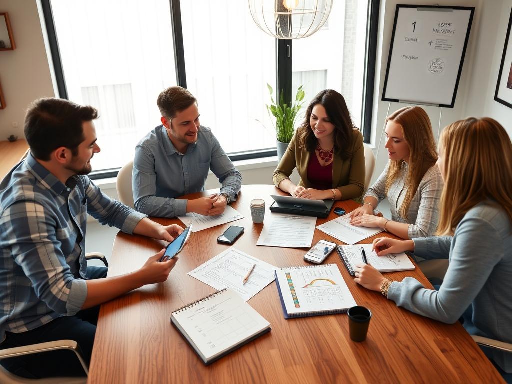 Content marketing strategy session for a Riverside business