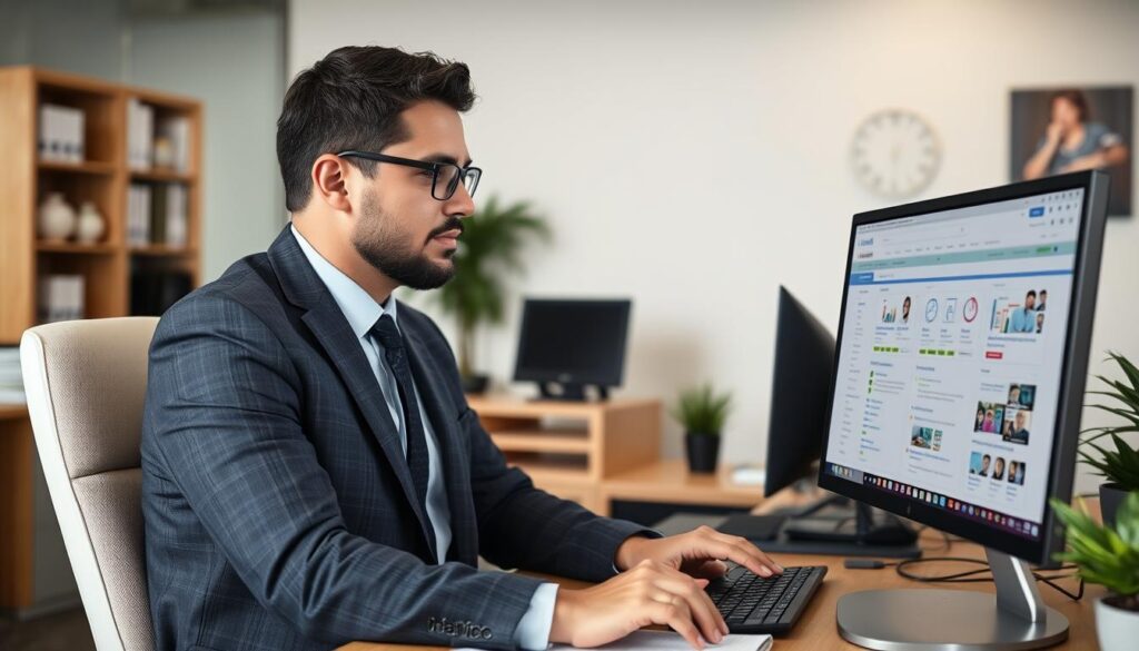 Laredo business owner researching SEO services