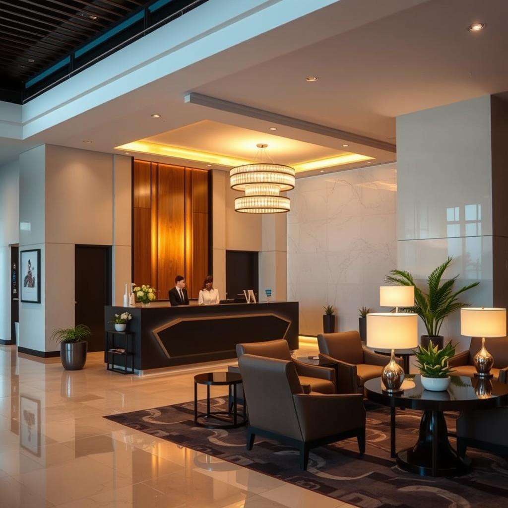 Laredo hotel lobby representing hospitality industry