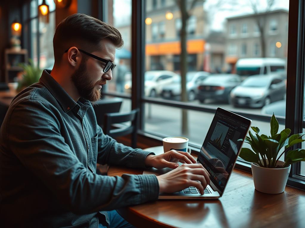 Pittsburgh business owner implementing local SEO strategies