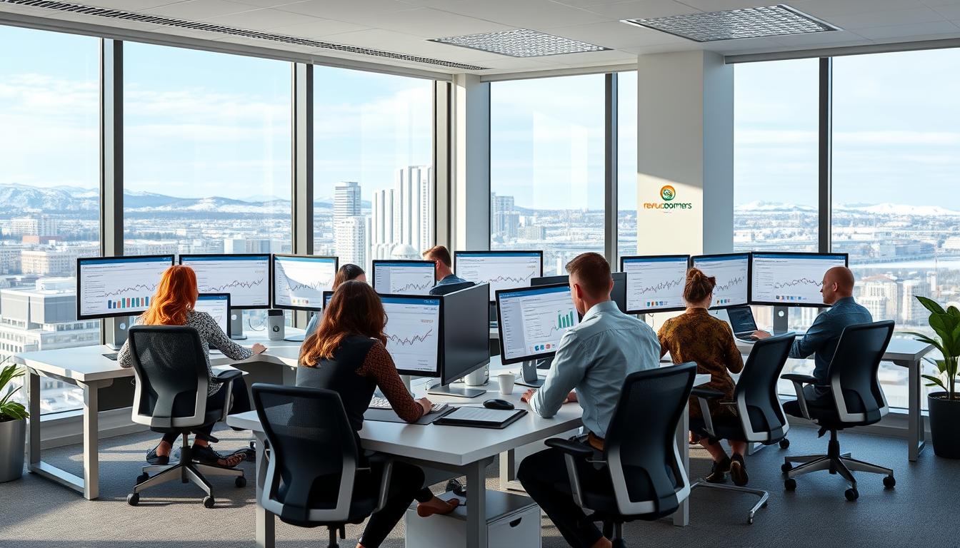 Revenue Boomers SEO Agency Anchorage, AK office with team members working on digital marketing strategies