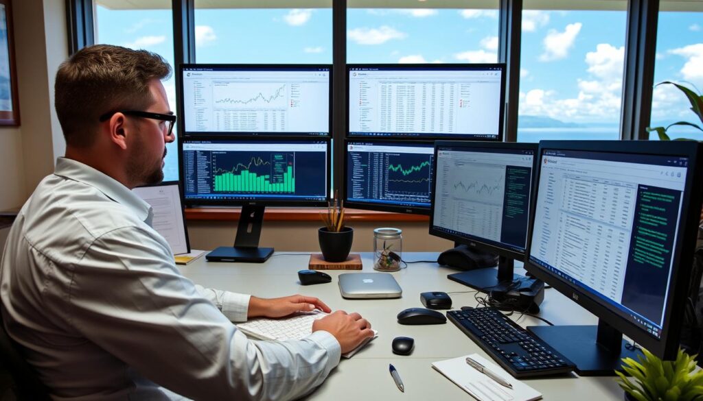 SEO specialist analyzing Honolulu business keywords