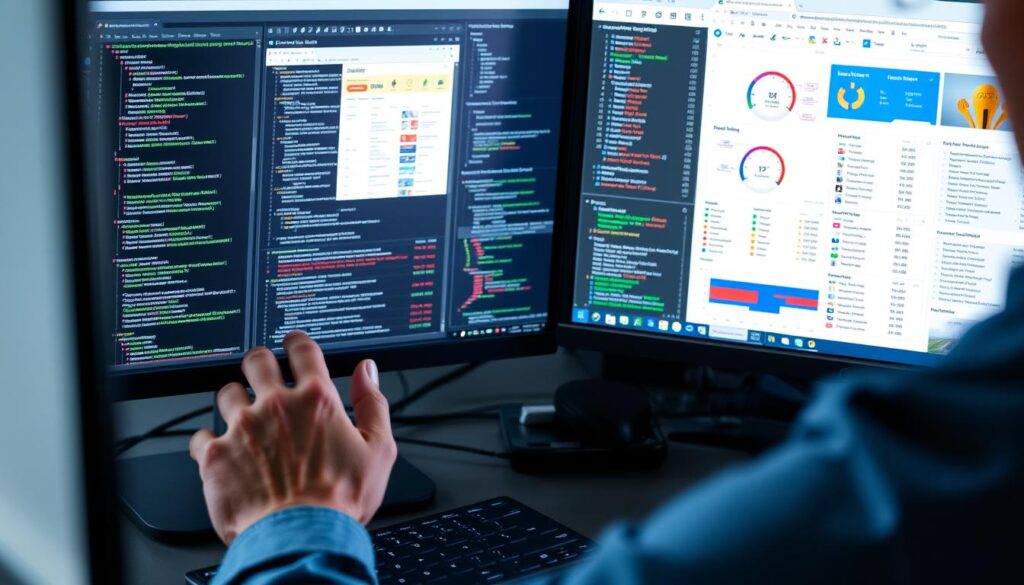 Technical SEO audit being performed by Revenue Boomers SEO Agency Anaheim CA specialist