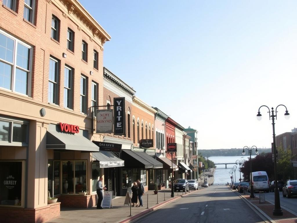 Augusta GA downtown business district showing local businesses that benefit from SEO