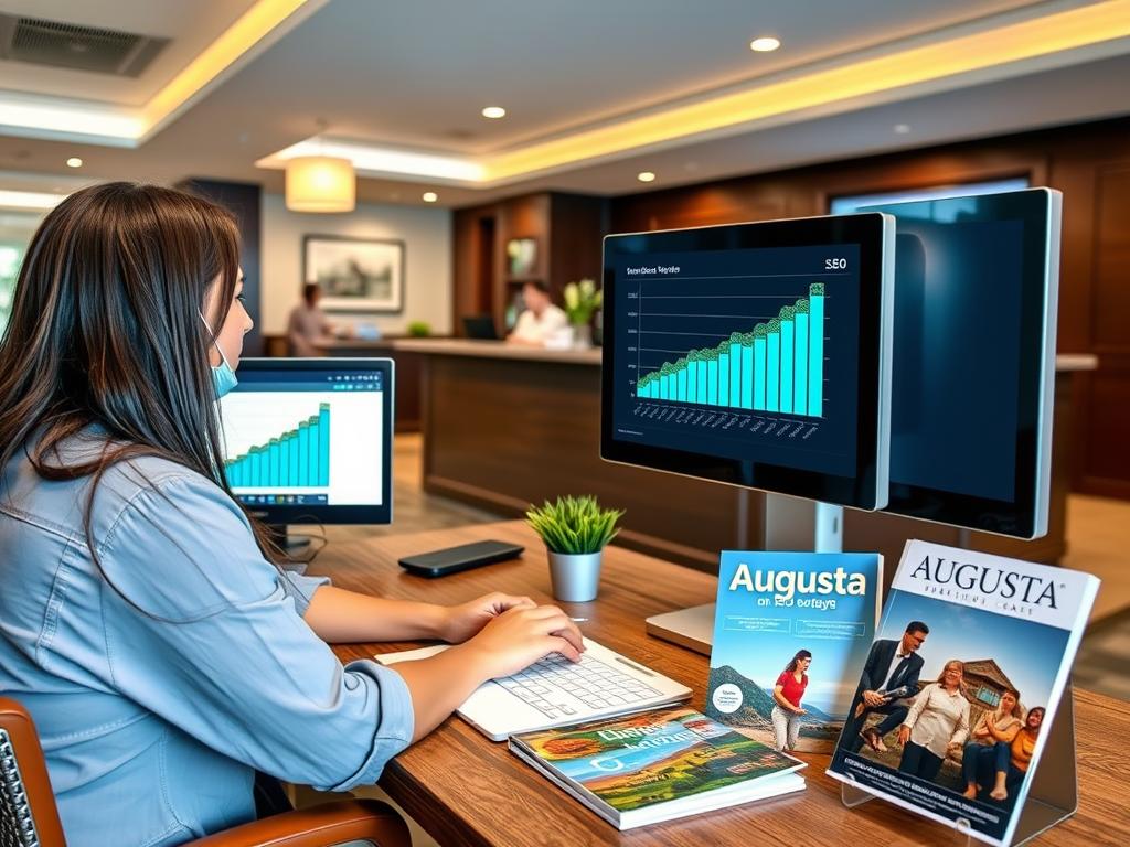 Augusta hotel website traffic growth chart after implementing SEO Agency Augusta GA strategies