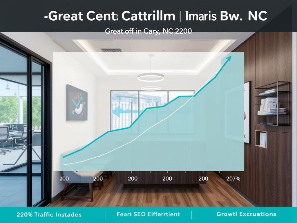 Cary Dental Clinic SEO case study showing traffic growth