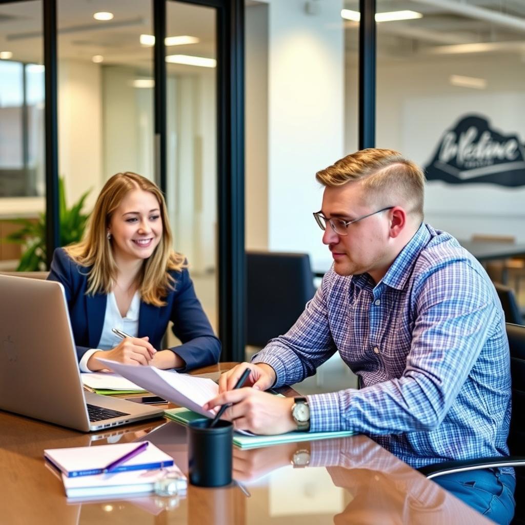 Dedicated account manager meeting with Newport News client