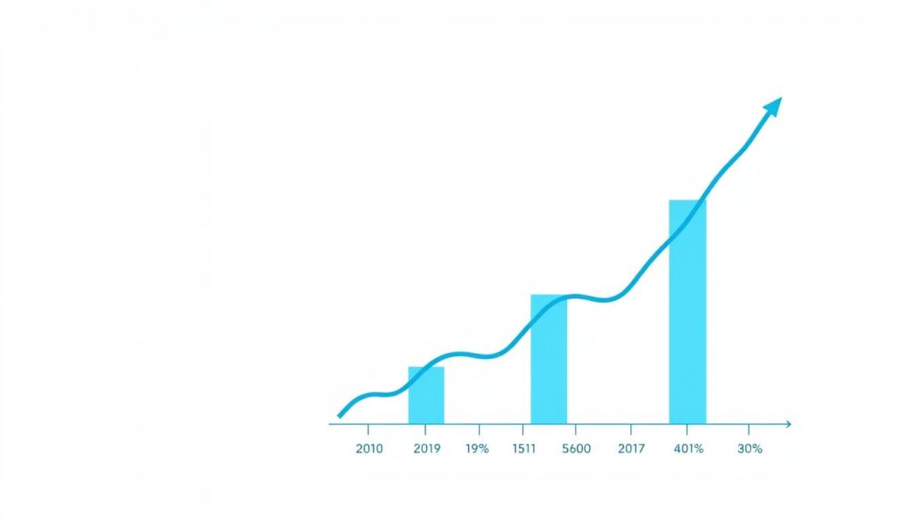 Graph showing SEO results for a Pembroke Pines business client