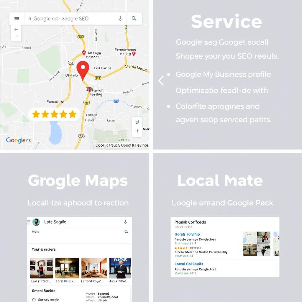 Local SEO services for Grand Prairie businesses showing Google My Business optimization