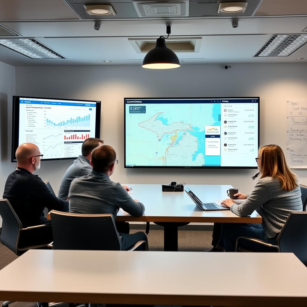 Local SEO strategy session at Revenue Boomers SEO Agency Grand Rapids MI