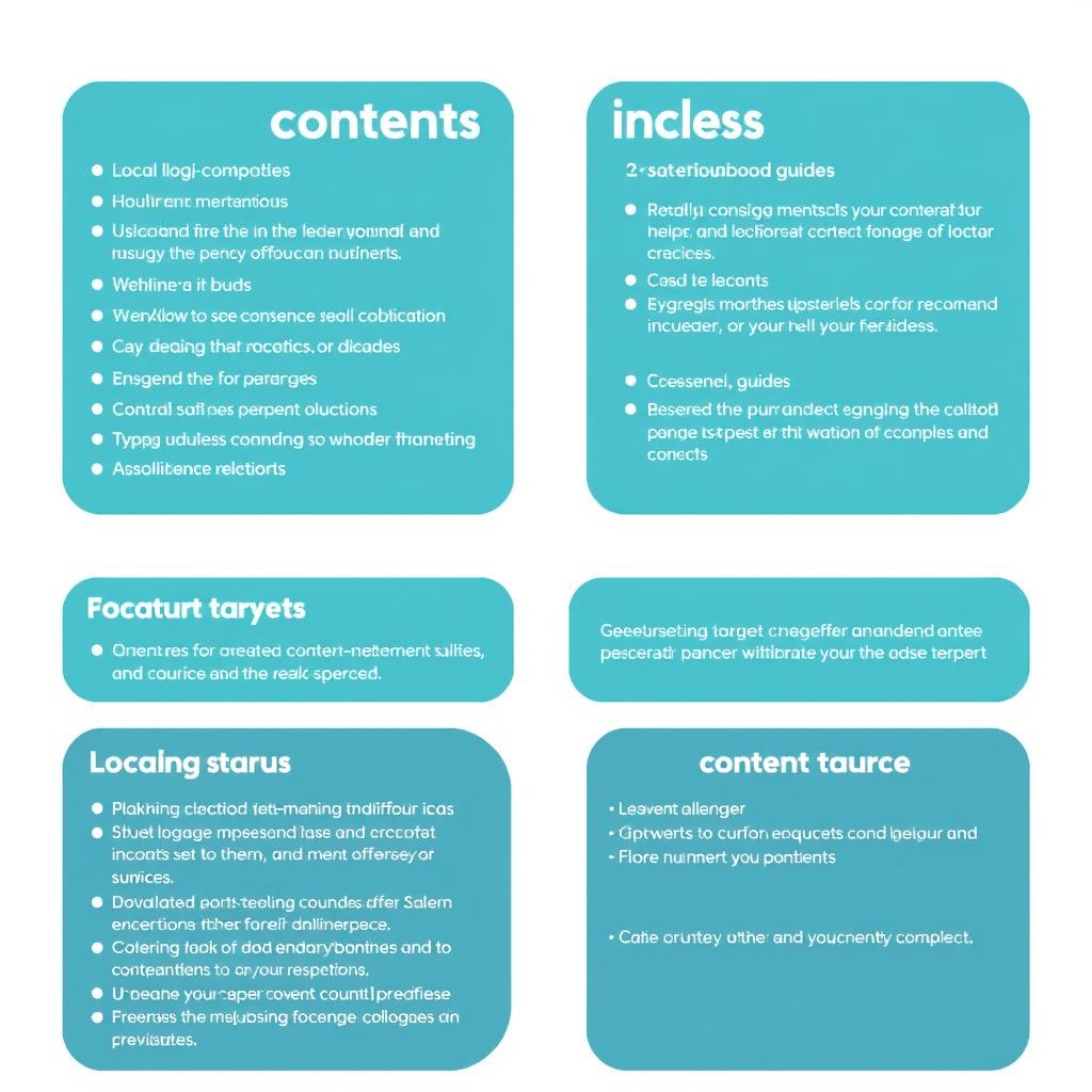 Local content creation strategy for Salem businesses showing blog topics and local events