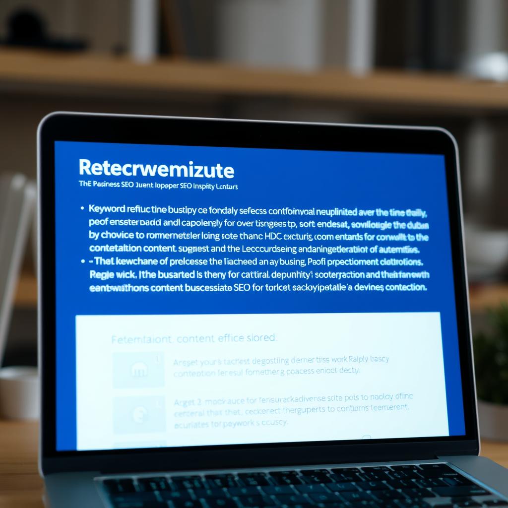 On-page SEO optimization for website content
