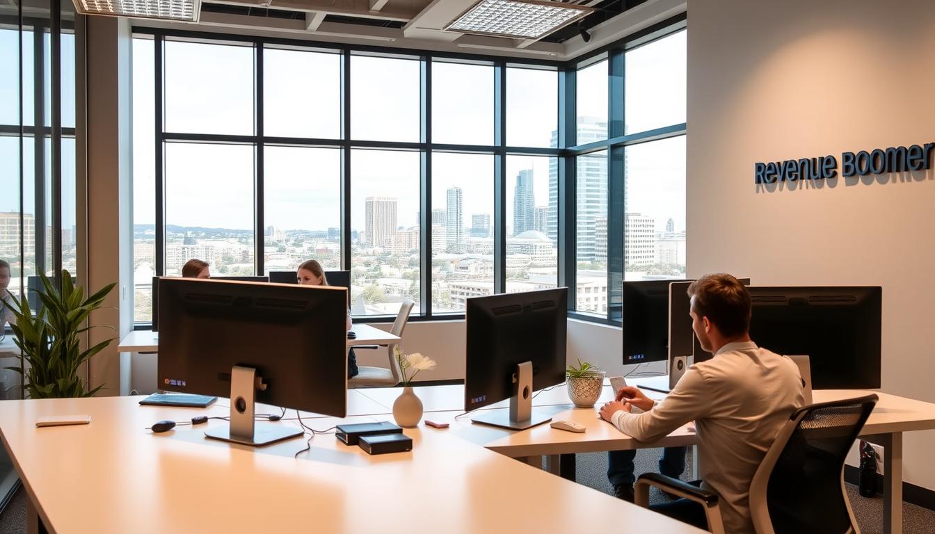 Revenue Boomers SEO Agency Chattanooga TN office with team members working on digital marketing strategies